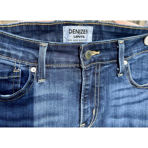 Levi's Denizen Mid Rise Bootcut Jeans Women's 12S 31x30 Blue Southwestern Casual - Picture 9 of 12